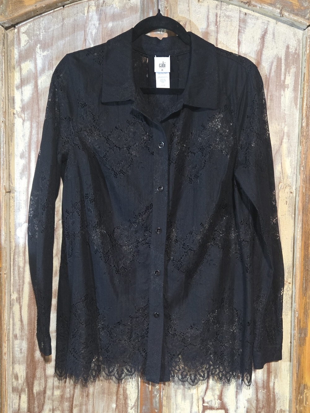 Cabi Lace Button Down